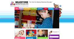 Desktop Screenshot of milestonemontessori.org
