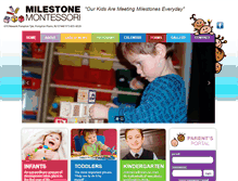 Tablet Screenshot of milestonemontessori.org